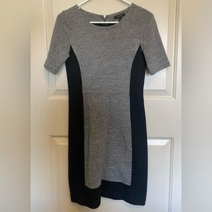 J. Crew Grey and Black Dress